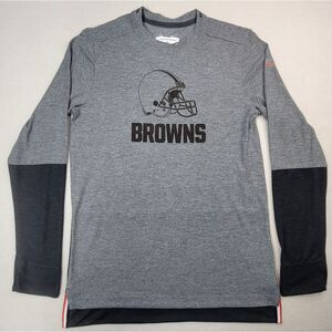 Nike Cleveland Browns Team Issued Long Sleeve‎ Athletic Shirts M On Field